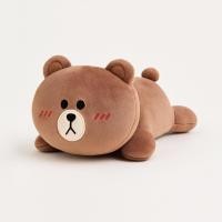 ราคา NEW! LINE FRIENDS – Brown Lying Plush Doll ตุ๊กตาหมีบราวน์ ไลน์ ลิขสิทธิ์แท้ (ขนาด 10 นิ้ว) (48801517162)