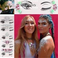 ราคา TOCOSMO อายแชโดว์ Jewels สำหรับผู้หญิง ชั่วคราวกลิตเตอร์และคริสตัลบนใบหน้า (51803539623)