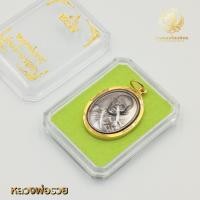 ราคา จี้พระ จี้หลวงพ่อรวย เหรียญหลวงพ่อรวย กรอบทองคำแท้ 90% (16381902495)