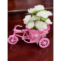 ราคา ดอกมะลิวันแม่ จักรยานสีชมพู+ดอกมะลิสีขาว พร้อมส่งจากไทย จักรยานสีชมพูมะลิวันแม่อย่างดี (24834422867)