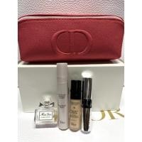 ราคา ฟรีถุงและริบบิ้น Diorชุดกระเป๋าเครื่องสำอางค์ Dior สีชมพูบานเย็น พร้อมเครื่องสำอางค์และน้ำหอมขนาดทดลอง แท้ (14690917903)