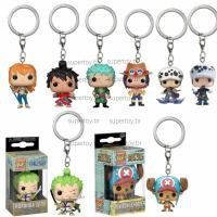 ราคา Funko Pop พวงกุญแจ One Piece Luffy Chopper Roronoa Zoro Ace Law Nami Luffytaro Action Figure (18774487006)