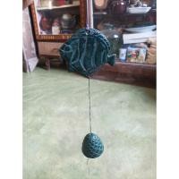 ราคา กระดิ่งลมเหล็กหล่อ รูปปลา เครื่องรางนำโชคลาภ สินค้ามือสองจากตู้ญี่ปุ่น (25652116323)