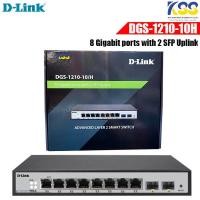 ราคา D-LINK Gigabit Switching Hub รุ่น DGS-1210-10/H 8 Port 2 Port SFP (11'') (10250885184)