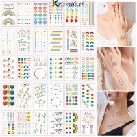 ราคา COD-ในไทย1บาทสติกเกอร์รอยสัก สายรุ้งรอยยิ้มสติ๊กเกอร์บรรทัด กันน้ำสติ๊กเกอร์สักยาวนาน สไตล์เกาหลี ผู้ชายและผู้หญิง-Kri (25574624718)