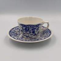 ราคา A4 แก้วกาแฟพร้อมจานรองลายครามสีน้ำเงิน 6 ชุด (9008814870)