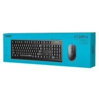 ราคา Rapoo X120PRO Wired Optical Mouse Keyboard Combo Original - สีดํา (40205733585)