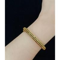 ราคา #กำไลเศษทองแท้ฝังพลอยไข่ปลาสีนิล#กำไลเศษทอง (29605097772)