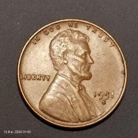 ราคา เหรียญลินคอล์นอเมริกา หลังรวงข้าว ปีเก่า 1951 (25932289507)