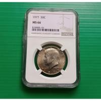 ราคา เหรียญเกรด NGC MS66 - John F. Kennedy Half Dollar 1977 (43456505156)