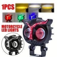 ราคา ไฟหน้ารถมอเตอร์ไซค์ LED รูปนกฮูก 1 ชิ้น พร้อมดีไซน์ Angel Eye - เอฟเฟกต์หลากสี, ไฟ LED ทนทานสำหรับรถ ATV, มอเตอร์ไซค์ & (44952109070)