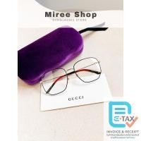 ราคา Gucci Black Web Hexagon Eyeglasses กรอบแว่นสายตาหกเหลี่ยมทรงฮิต ของแท้ GG0396O (28429658663)