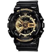 ราคา Casio G-Shock นาฬิกาข้อมือผู้ชาย สีดำ/ทอง รุ่น GA-110GB-1ADR (467119559)