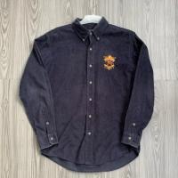 ราคา KEMEJA Ralph Lauren MCMLXII เสื้อสีกรมท่าผ้าลูกฟูก (25946215418)