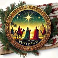 ราคา ReyesMagosDecorCo แผ่นแขวนผนัง 2D - "Feliz Dia De Reyes Magos" ธีมคริสต์มาส Three Kings ตกแต่งอเนกประสงค์ (47202281846)