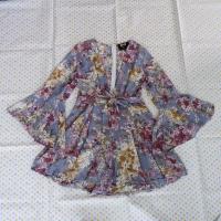 ราคา จั๊มสูทขาสั้น จั๊มสูทลายดอก (9615367791)