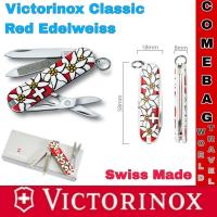 ราคา มีดพับVictorinox Classic SD Red Edelweiss Swiss Made 7 ฟังก์ชั่น ของแท้‼️ (22159182884)