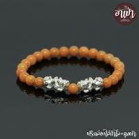 ราคา หินหยกน้ำผึ้งแท้ 100% Honey Jade ขนาด 6 มิล ปี่เซียะคู่ เงินแท้ 92.5% เจ้าแห่งหินมีค่า เสริมความมั่งคั่งร่ำรวย หินหยก (4830056227)