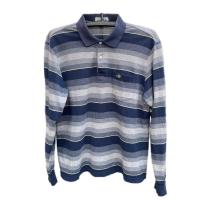 ราคา เสื้อโปโล คอปก แขนยาว สีกรม ลายทาง แบรนด์ Crocodile มือสอง (28525058584)