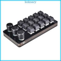 ราคา KOK Mini Mechanical Gaming Macro Keyboard 3 Knob KeyPad Hot Swap Gaming Keyboard (26493726847)