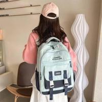 ราคา กระเป๋าเป้สะพายหลัง backpack กระเป๋าเป้แฟชั่น Unisex กระเป๋าเป้สะพายหลัง ขนาดใหญ่ สีพื้นเรียบ พร้อมส่ง4สี (26428620262)