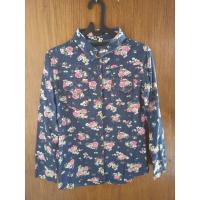 ราคา KEMEJA Preloved Blue Go Jeans Shirt with Pink Floral Motif (21668128361)