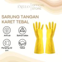 ราคา ถุงมือยางยางลาเท็กซ์แบบหนา ถุงมือมือ ล้างจานทําสวน (56351288712)