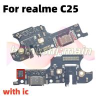 ราคา สําหรับ realme C25 Charger Type C USB ชาร์จพอร์ต Dock Connector Board Flex Cable เปลี่ยนอะไหล่ซ่อม (25847550620)