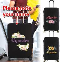 ราคา Customization name luggage cover ผ้าคลุมกระเป๋าเดินทางแบบพกพาสีดำเหมาะสำหรับ 18-32 นิ้วแฟชั่นลายฝุ่นเดินทาง (29431833770)