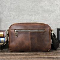 ราคา ❥ ติดต่อของแท้หนังไหล่กระเป๋าผู้ชาย Vintage Crazy Horse หน (28726131128)