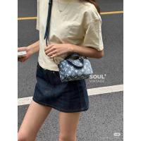 ราคา กระเป๋า Louis Vuitton Limited Denim Speedy Nano 16 แบบメッセンジャー (55903041245)