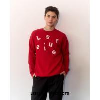 ราคา (Leisure Projects) Messy Logo Jumper เสื้อ Jumper ไหมพรมทรง over size ทอลาย ลายกราฟฟิค Messy Leisure Projects logo (48651640953)