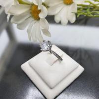 ราคา แหวนเพชรcz ชู7มิล เพชรบ่าข้าง เงินแท้ (24959723531)