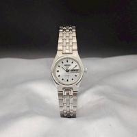 ราคา SEIKO นาฬิกาผู้หญิง ( Automatic ) หน้าปัดลายลูกโลก ช่องวันที่-สัปดาห์ สแตนเลส (24597707212)