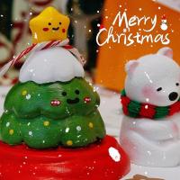 ราคา ส่งจากไทย⛄️ ตุ๊กตาโมเดล ธีมคริสต์มาส โมเดลตุ๊กตาน่ารักๆ ตกแต่งบ้าน polar bear Christmas tree model 77032 (27084598177)