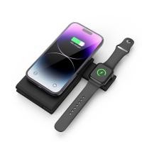 ราคา แท่นชาร์จแม่เหล็กไร้สาย 3 in 1 พับได้ สําหรับ Apple Watch S8 7 5 4 iWatch SE 6 iPhone 15 Pro Max 14 13 12t (25406860316)
