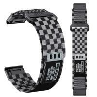 ราคา เหมาะสําหรับ Garmin fenix6 สายถักไนลอน Garmin fenix7x pro/8/51 สายรัดข้อมือ Velcro (46202019148)