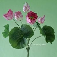 ราคา ดอกบัวหลวงบูเก้5ดอก พร้อมส่งจากไทย สินค้าถ่ายจากของจริง ดอกบัวบูชาพระ ดอกไม้บูชาพระ ดอกบัวปลอม ดอกไม้บูชา ดอกบัวประดิษฐ์ (29363485714)