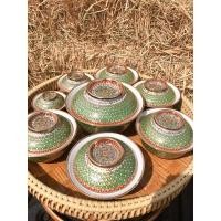 ราคา ชามชุดเบญจรงค์งานละเอียดลายหยดเทียน (10579049370)