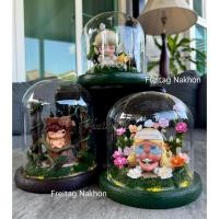 ราคา โดมแก้วพร้อมฉาก DIY มีไฟ LED วางโชว์โมเดล (29378191225)