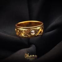 ราคา Dhanu แหวนทองแท้ แหวนเพชรแท้ แหวนทองลายคลื่น แหวนทองโบราณ แหวนทองคำแท้ แหวนผู้ชาย (18810979490)
