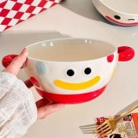 ราคา [สินค้าใหม่ขายร้อน] น่ารักมือวาดเซรามิกสองหูชามซุปครัวเรือนบะหมี่กึ่งสําเร็จรูปหอยทากก๋วยเตี๋ยวสาว ผู้มีอิทธิพล การ์ตูนที่ไม่ซ้ํากัน อิน (47103081234)