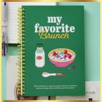 ราคา Daiso Korea My Favorite Brunch Design A5 Spiral Lined Notebook - 100 แผ่น (28316271914)