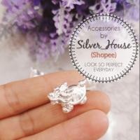 ราคา เต่ามังกรเงินแท้​ ตัวร้อยเต่ามังกรเงินแท้​ เงินแท้ 99.9% (2488588295)