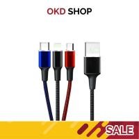 ราคา สายชาร์จสามหัว 2.0A WUW รุ่น X101 สายชาร์จ แข็งแรง ทนทาน ถ่ายโอนข้อมูลได้ (7805686693)