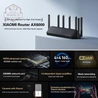 ราคา ❣Xiaomi Mi Router Ax6000 Aiot Router 6000 Mbs Wifi6 Vpn 512 Mb Cpu อุปกรณ์ขยายสัญญาณเครือข่ายอินเตอร์เน็ต (11958021442)
