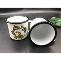 ราคา ราคาโปรโมชั่นแก้วสังกะสีเคลือบอีนาเมล ขอบสแตนเลสสูง 8cm เข้าปากกว้าง 9cm (2309112795)