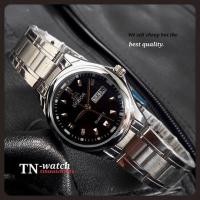 ราคา DEBOR นาฬิกาแฟชั่นระบบควอทต์บอกวันที่พร้อมกล่อง หน้าปัดดำ (820207848)