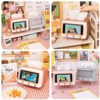 ราคา ❣️ กล่องทีวีจิ๋ว อเนกประสงค์ ใส่ทิชชู่ วางมือถือ พร้อมของแถมพิเศษในกล่อง (8117145599)