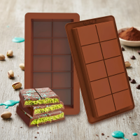 ราคา 2 ชิ้น แม่พิมพ์ซิลิโคนช็อกโกแลตแท่ง แบบแยกชิ้นง่าย รูปสี่เหลี่ยมผืนผ้า ทนทาน สําหรับโปรตีนบาร์และบาร์พลังงาน ของขวัญทํามือ (41826122632)